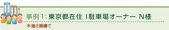 事例：東京都在住 I駐車場オーナー N様