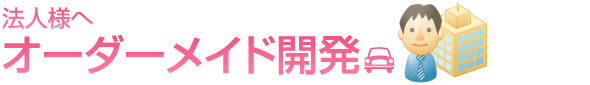 法人様へ　オーダーメイド開発