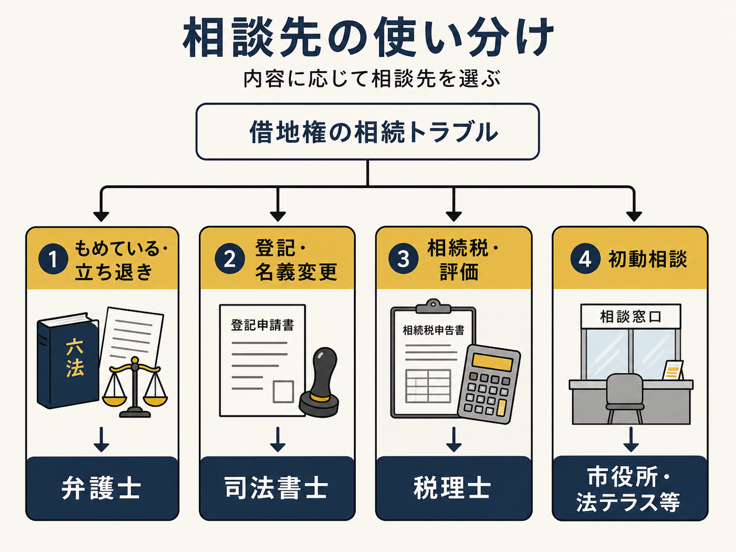 こじれる前に、誰に相談すればいい